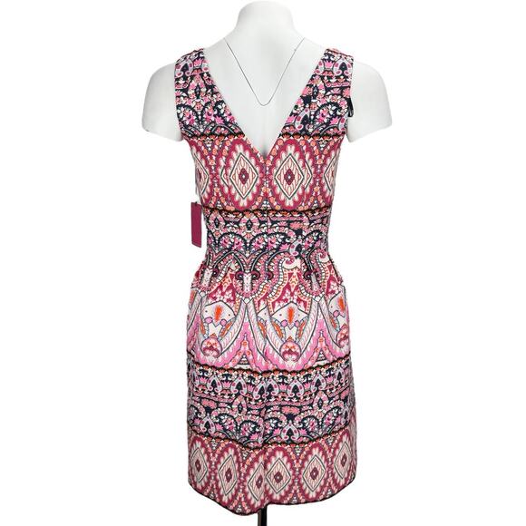 NWT VINCE CAMUTO Geo-Print Fit & Flare Dress Sz 2 - Picture 3 of 7